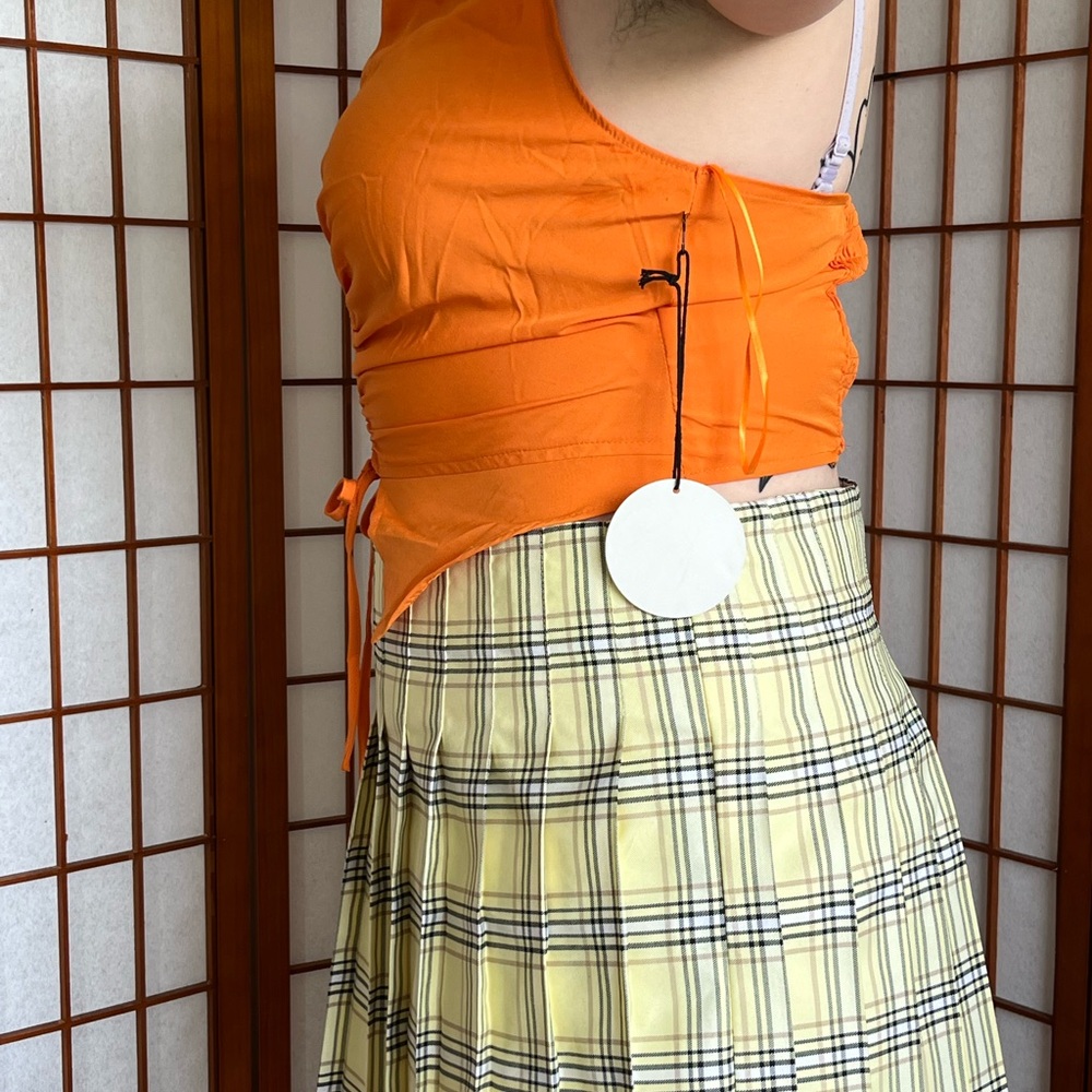Orange Ruched Top - Picture 2 of 6
